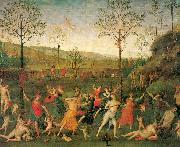 PERUGINO, Pietro The Combat of Love and Chastity oil painting picture wholesale
